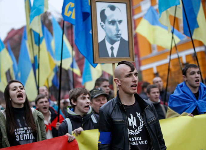 Marche en l'honneur du néonazi Stepan Bandera