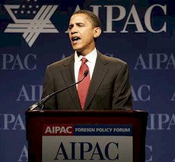 Le président Barack Obama<small class="fine"> </small>? la conférence annuelle de l'<span class="caps">AIPAC</span>