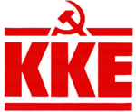 Logo du <span class="caps">KKE</span> Parti communiste grec