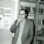 François Maspero dans sa librairie "La joie de lire" - Années 60